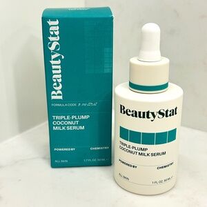 BeautyStat Triple-Plump Coconut Serum - NIB - Full Size/1 fl oz - Moisture Glow